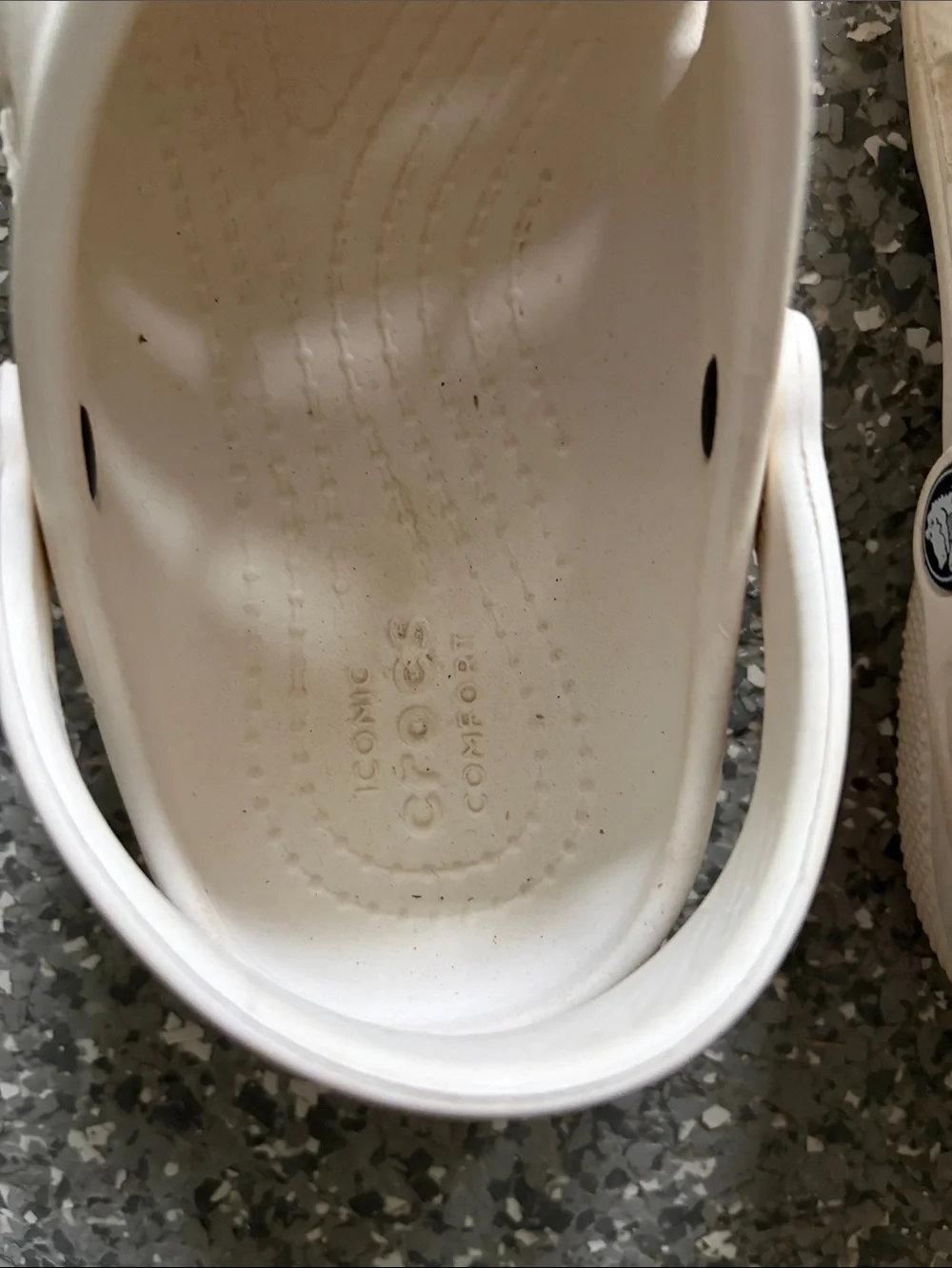 Kids White Slip-On Croc Shoes